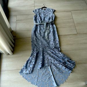 Chi Chi London Blue Lace Dress Brand New Size 12